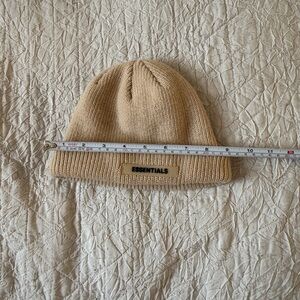Essentials Beige Knit Hat